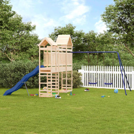 Aire de jeux d'extérieur bois de pin massif (1/5)