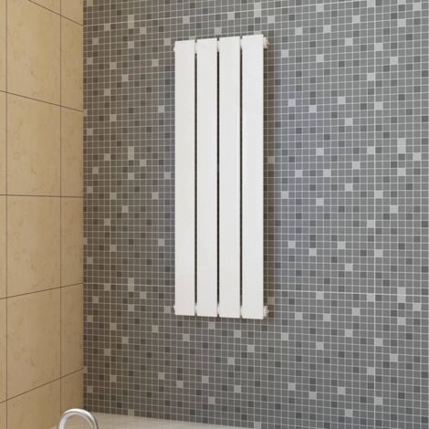 Vidaxl – Panneau de chauffage blanc 311 x 900 mm – Radiateur eau chaude en acier – Sortie 350W – Installation verticale facile