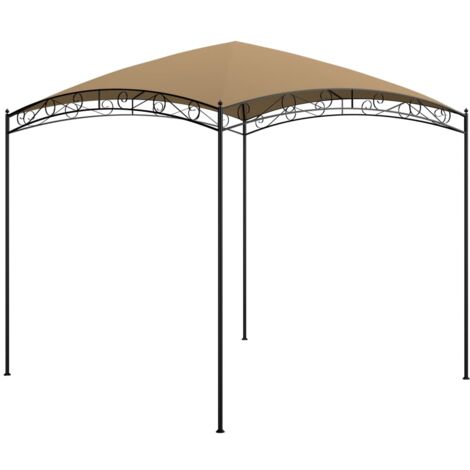 vidaXL Belvédère 3x3x2,65 m Taupe 180 g/m² (1/4)