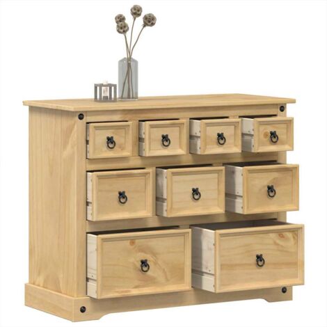 vidaXL Commode Corona 101x45x82 cm bois massif de pin (1/6)
