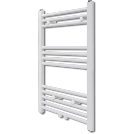 Vidaxl – Radiateur sèche-serviettes vertical 500x764 mm – Acier blanc – Sortie de chaleur 315 W – Fixation murale incluse (1/7)