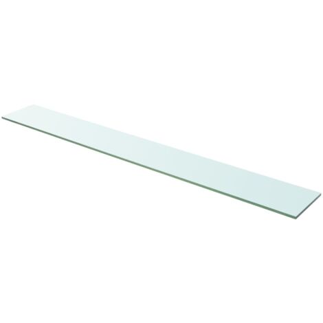 Vidaxl – Panneau d’étagère en verre trempé 110 x 15 cm – Capacité de charge 15 kg – Facile à nettoyer – Pour mur d'exposition moderne (1/3)