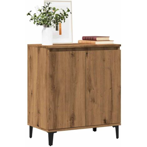 Buffet chêne artisanal 60x35x70 cm bois d'ingénierie vidaXL