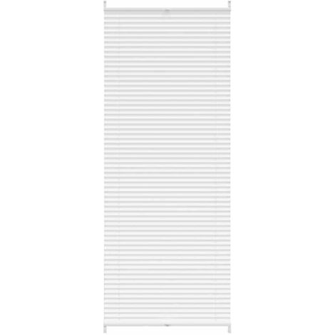 Store plissé 80x200 cm Blanc vidaXL