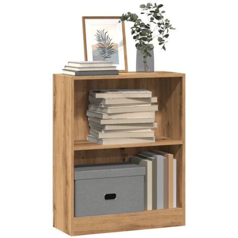 vidaXL Bookcase Artisian Oak 60x24x76 cm Engineered Wood