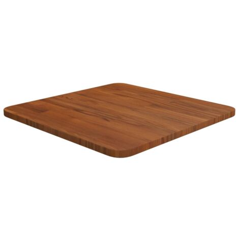 Dessus de table carré Marron foncé40x40x1,5cm Bois chêne traité vidaXL