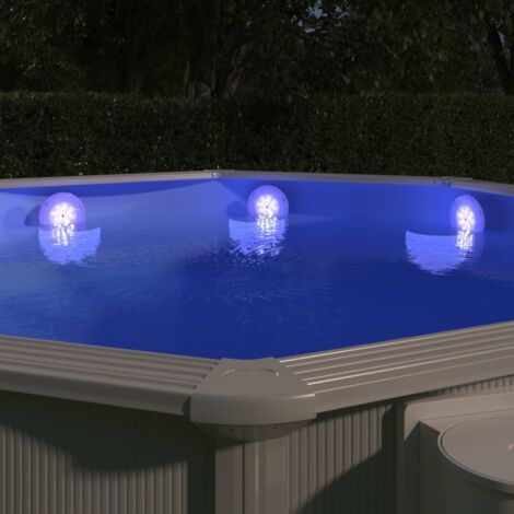 Vidaxl – Lampe LED flottante submersible pour piscine – Multicolore – Étanche avec télécommande – Transforme votre piscine en pièce maîtresse (1/5)