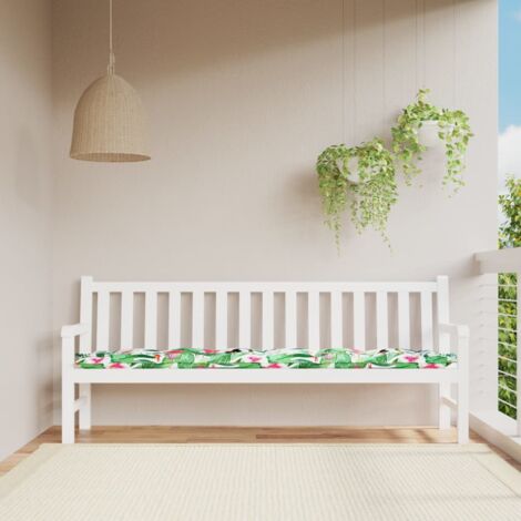 Coussin de banc de jardin multicolore 200x50x7 cm tissu vidaXL
