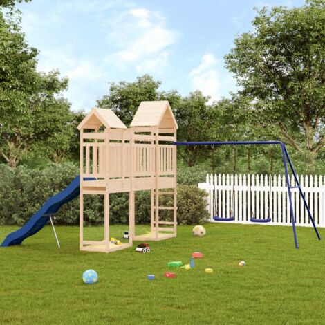 Aire de jeux d'extérieur bois de pin massif (1/5)