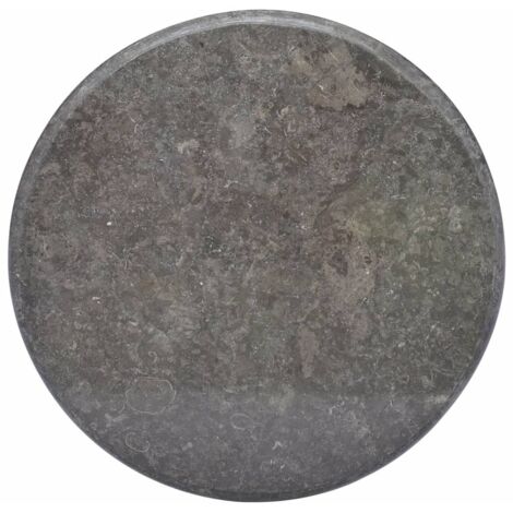 Vidaxl – Plateau de table en marbre noir 60 x 2,5 cm – Surface élégante et facile à nettoyer – Pour salle à manger et bureau