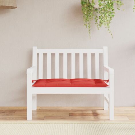 Coussin de banc de jardin rouge 110x50x7 cm tissu oxford vidaXL