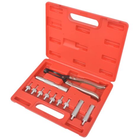 Vidaxl – Kit d'outils de pince pour joint de soupape – Pince 270 mm – Douilles d'entraînement 10,8-14,8 mm – Mallette de rangement 33x25x7 cm - vidaXL97870