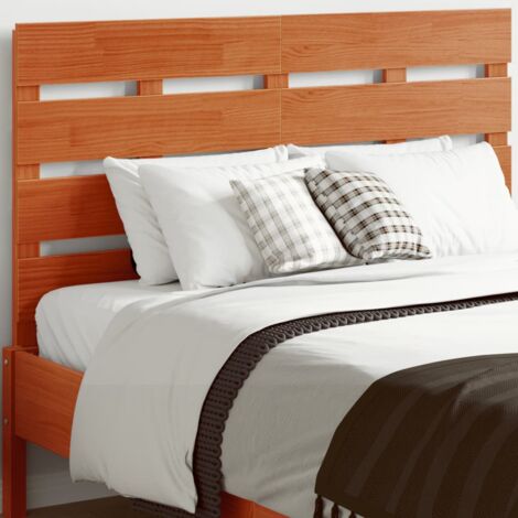 Tête de lit cire marron 135 cm bois massif de pin vidaXL