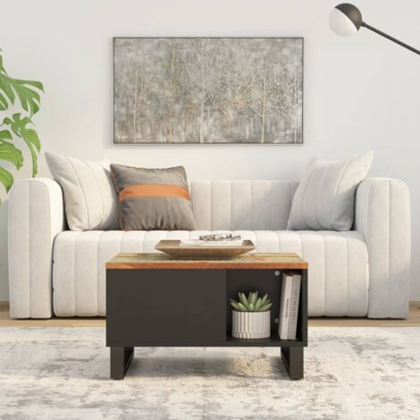 vidaXL Table basse 60x50x35 cm bois de récupération massif