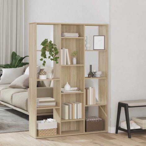 vidaXL Séparateur de pièce/Bibliothèque Chêne sonoma 100x24x140 cm (1/5)