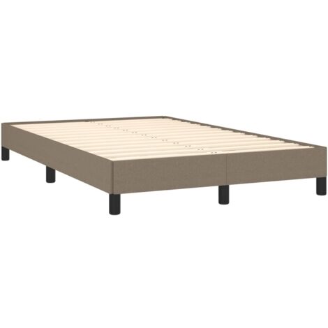 Cadre de lit sans matelas taupe 120x190 cm tissu vidaXL