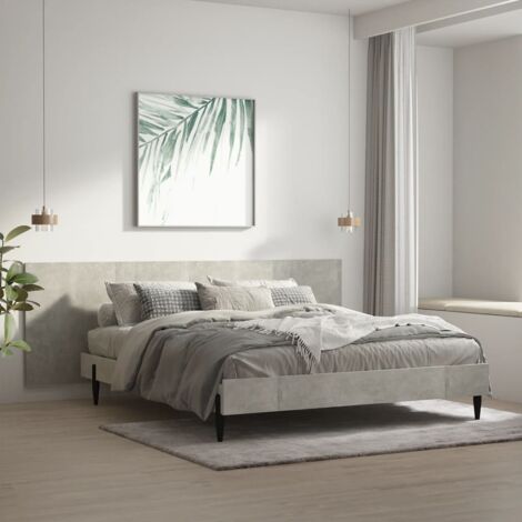 Tête de lit murale Gris béton 240x1,5x80 cm Bois d'ingénierie vidaXL