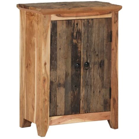 vidaXL Buffet 55x33x75 cm bois massif d'acacia et bois de récupération (1/5)