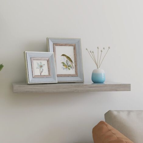 Étagère murale flottante gris béton 60x23,5x3,8 cm MDF vidaXL