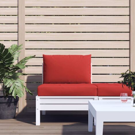 vidaXL Coussins de palette lot de 2 rouge tissu oxford (1/5)