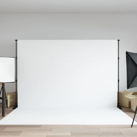 vidaXL Support de toile de fond noir 305x243 cm acier (1/5)