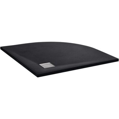 vidaXL Receveur de douche SMC Noir 90x90 cm (1/7)