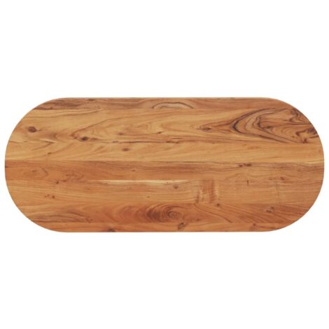 Dessus de table 140x60x2,5 cm ovale bois massif d'acacia vidaXL