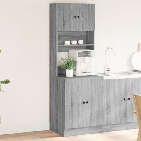 vidaXL Kitchen Cabinet Grey Sonoma 60x50x180 cm Engineered Wood (1/5)