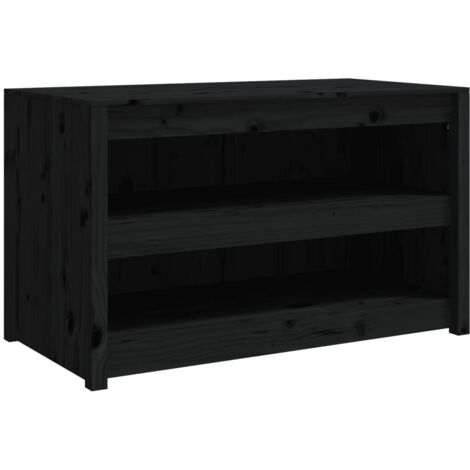 vidaXL Armoire de cuisine d'extérieur noir 106x55x64cm bois pin massif