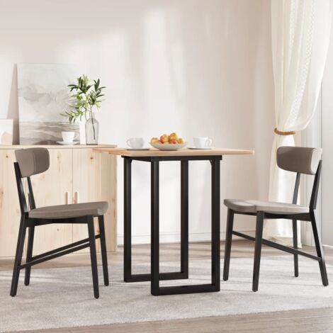 vidaXL Pieds de table à manger cadre en O 50x40x73 cm acier (1/5)