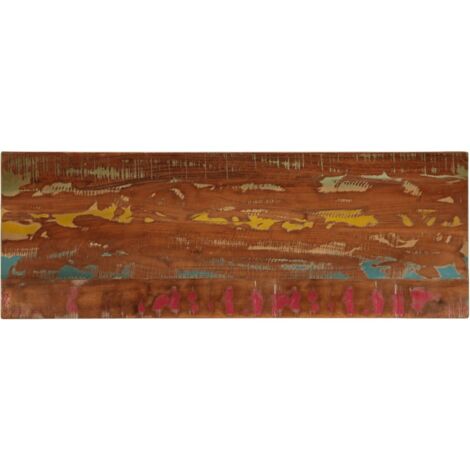 Dessus de table 140x60x2,5cm rectangulaire bois massif récupéré vidaXL