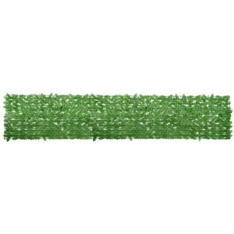Écran de balcon avec feuilles vert 400x75 cm vidaXL