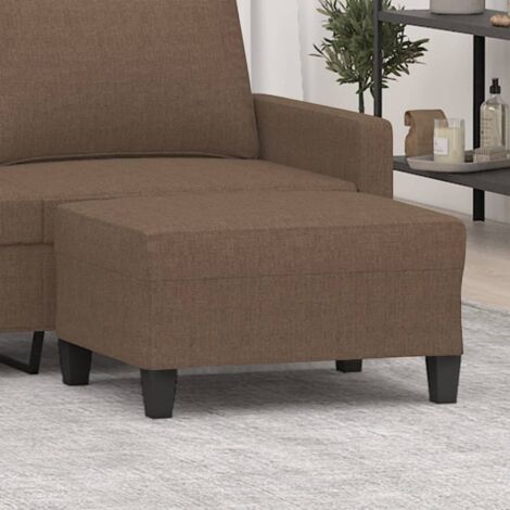 Repose-pied Marron 70x55x41 cm Tissu vidaXL