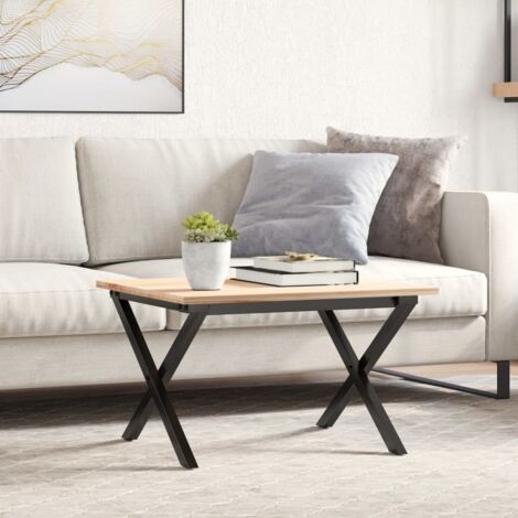 vidaXL Pieds de table basse cadre en X 60x40x38 cm acier (1/5)