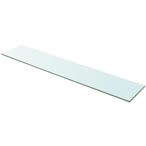 Vidaxl – Panneau étagère en verre trempé 100 x 20 cm – Transparent – Capacité de charge 15 kg – Facile à nettoyer