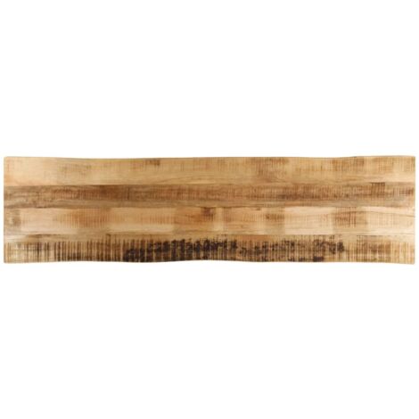 Vidaxl – Dessus de table en bois de manguier brut 180x40x3,8 cm – Plateau à bords vivants – Surface facile à nettoyer – Design unique