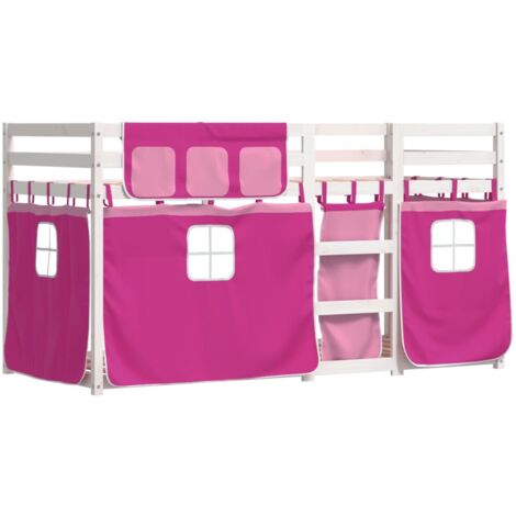 Lit superposé sans matelas 90x200 cm bois de pin massif vidaXL