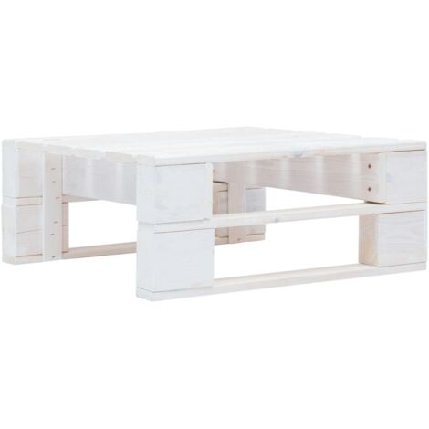 Vidaxl – Repose-pied de jardin en pinède imprégnée – Résistant aux intempéries – Dimensions 60x60x25 cm – Pour intérieur et extérieur