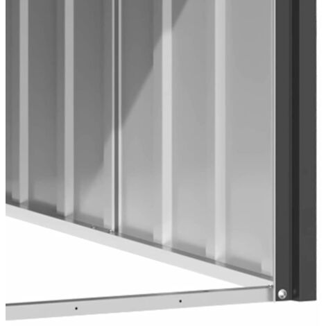 vidaXL Niche pour chien Anthracite 116,5x153x81,5 cm Acier galvanisé