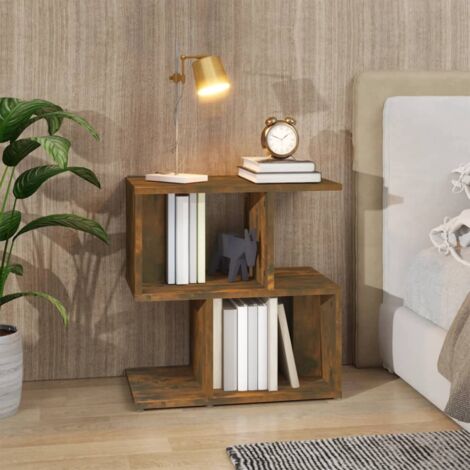 Table de chevet Chêne fumé 50x30x51,5 cm Bois d'ingénierie vidaXL
