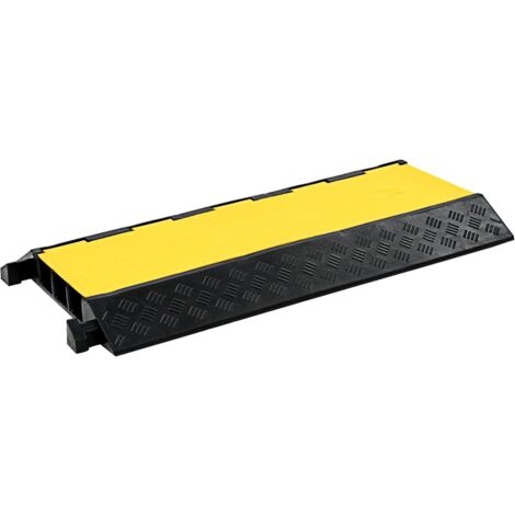 Rampe de protection de câble 3 canaux caoutchouc 93 cm vidaXL