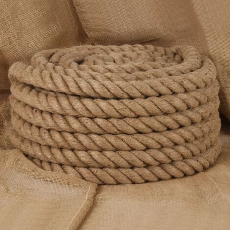 Vidaxl – Corde de jute 10 m – Diamètre 40 mm – 100% jute naturel pour projets d'artisanat et jardinage – Non adapté à l'escalade
