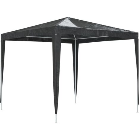 Tente de réception professionnelle 2,5x2,5 m Anthracite 90 g/m² vidaXL