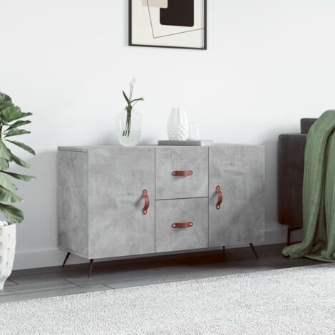 Buffet gris béton 100x36x60 cm bois d'ingénierie vidaXL (1/5)