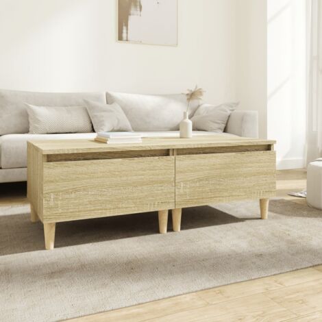 Tables d'appoint 2 pcs Chêne sonoma 50x46x35 cm Bois ingénierie vidaXL (1/5)