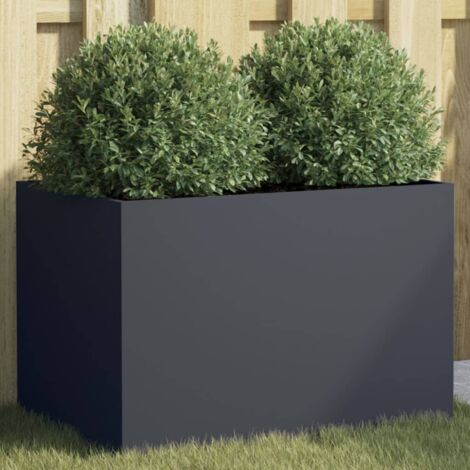 Vidaxl – Jardinière en acier laminé à froid 62x40x39 cm – Cadre robuste pour décoration extérieure – Idéale pour balcons et patios