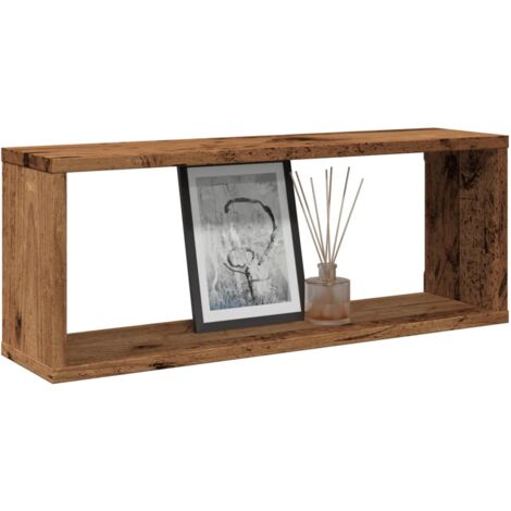 vidaXL Étagères murales cube 6 pcs vieux bois 60x15x23 cm