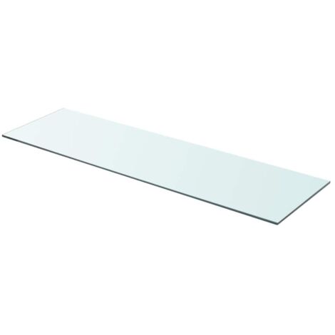 Panneau pour étagère Verre transparent 90 x 25 cm vidaXL