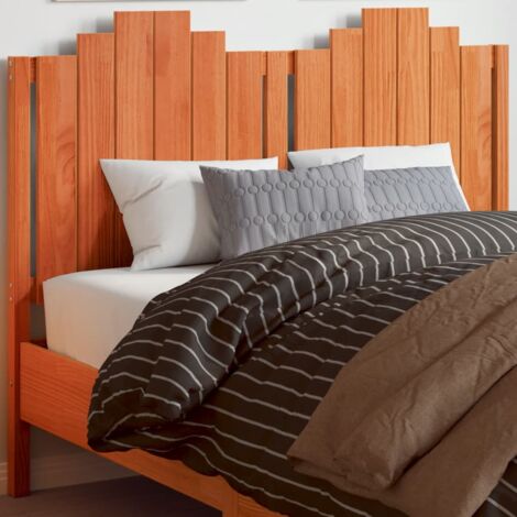 Tête de lit cire marron 135 cm bois massif de pin vidaXL