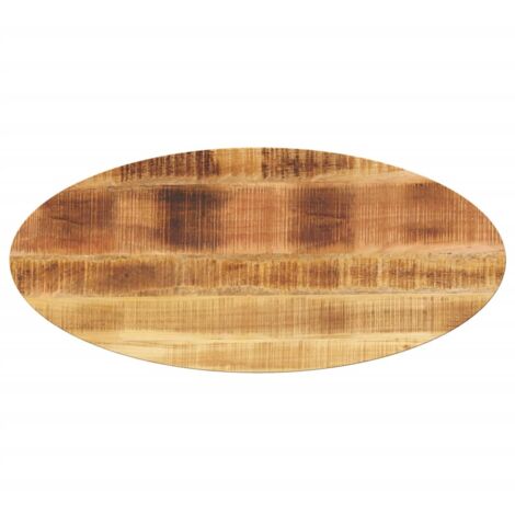 Vidaxl – Dessus de table ovale 100x40x2,5 cm en bois massif de manguier – Finition naturelle – Surface facile à nettoyer